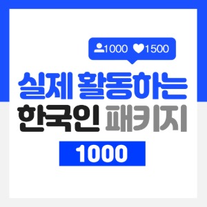 실제 활동하는 한국인 패키지 1000